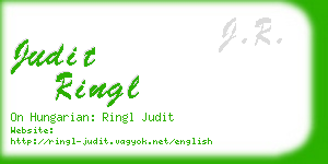 judit ringl business card